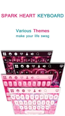 Sparkling Heart Keyboard android App screenshot 1